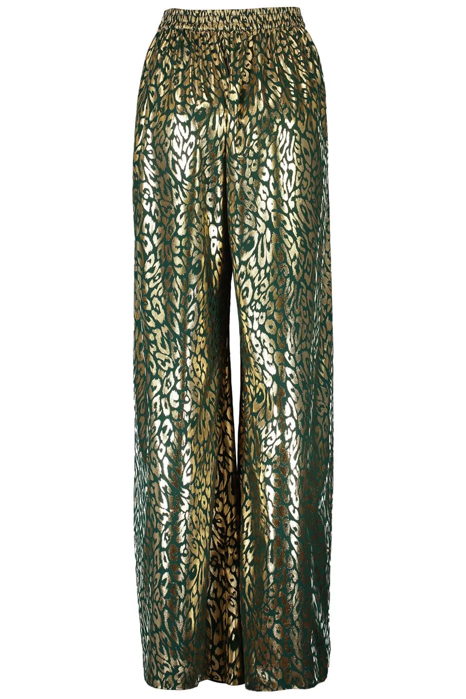 Wide Leg Paneled Trousers