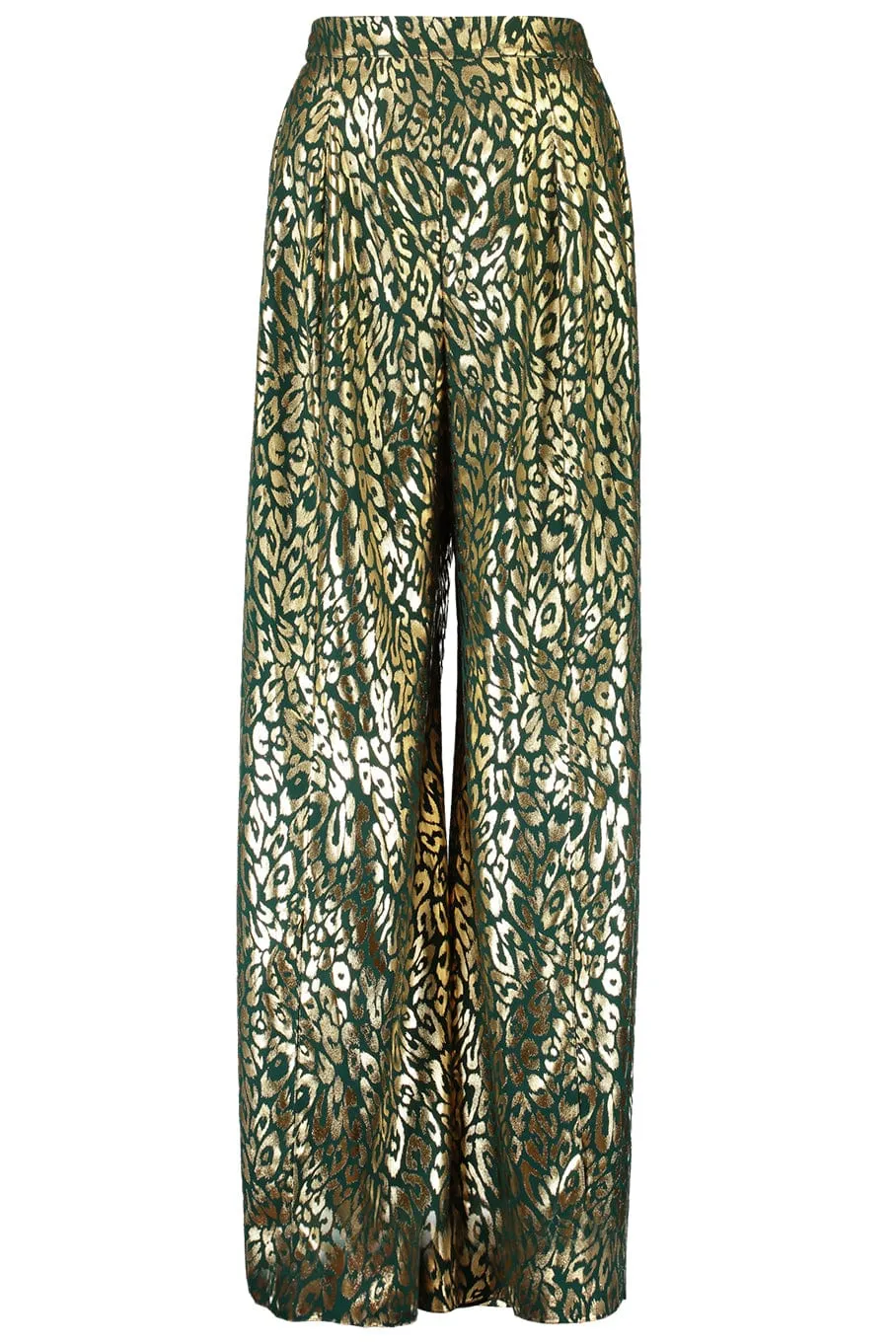 Wide Leg Paneled Trousers